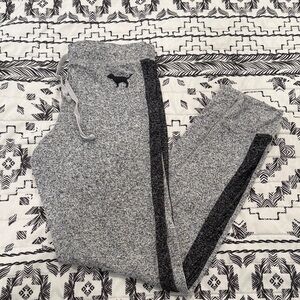 PINK Victoria's Secret Gray Sweatpants with Black Accents